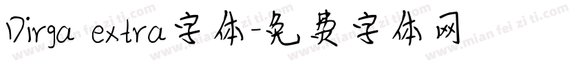 Dirga extra字体字体转换